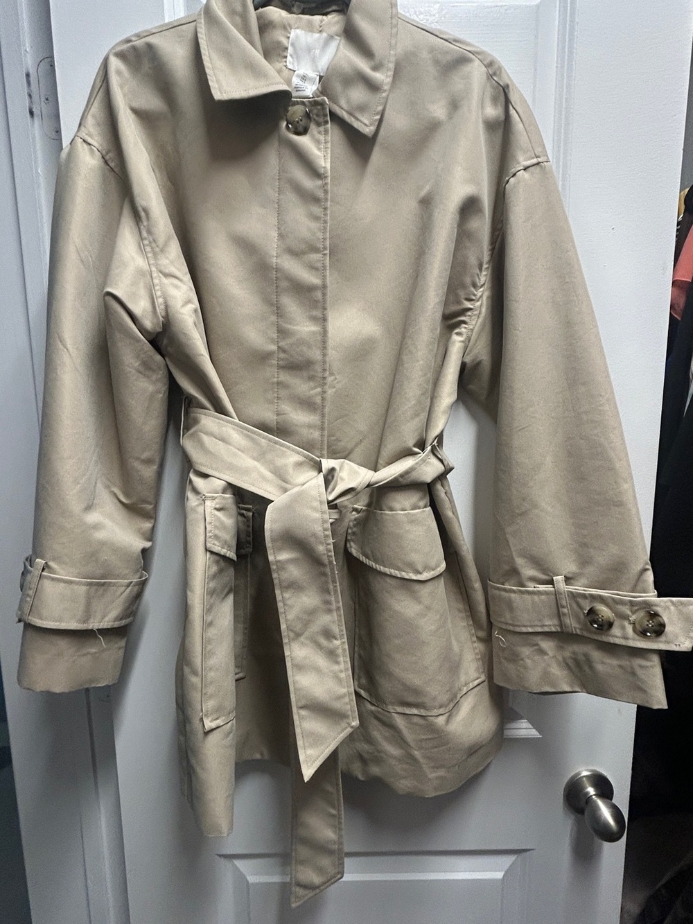 H&M Women’s Belted Trench Coat - Beige